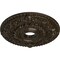Ekena Millwork Rose Ceiling Medallion (Canopies up to 7 1/4"), 18"OD x 3 1/2"ID x 1 1/2"P, Stone Hearth Crackle CM18ROSHC - alternate 4